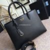 653253232c405.jpg Replica Prada 1BA153 Large Saffiano Leather Handbag in Black
