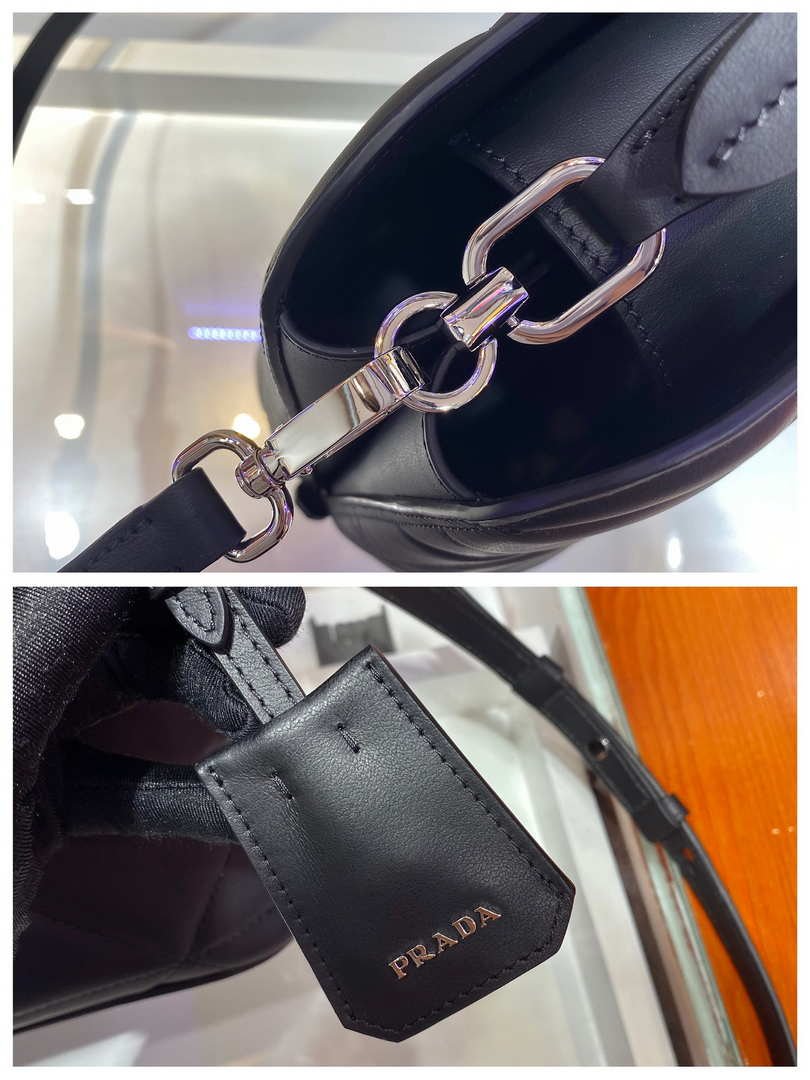 6532538481f31.jpg Replica Prada 1BA311 Spectrum Small Leather Top Handle Bag Black