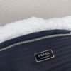 Replica Prada 1BG130 Shearling Tote Shoulder bag White