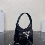 653253f0c2155-150x150 Replica Prada 1NE515 Re-Edition 2000 sequined Re-Nylon mini-bag Black