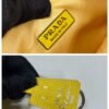 Replica Prada 1NE515 Satin mini-bag with artificial crystals Yellow