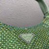 Replica Prada 1NE515 Satin mini-bag with artificial crystals Green