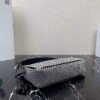 Replica Prada 1NE515 Satin mini-bag with artificial crystals Black