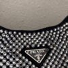 Replica Prada 1NE515 Satin mini-bag with artificial crystals Black