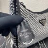 Replica Prada 1NE515 Satin mini-bag with artificial crystals Black
