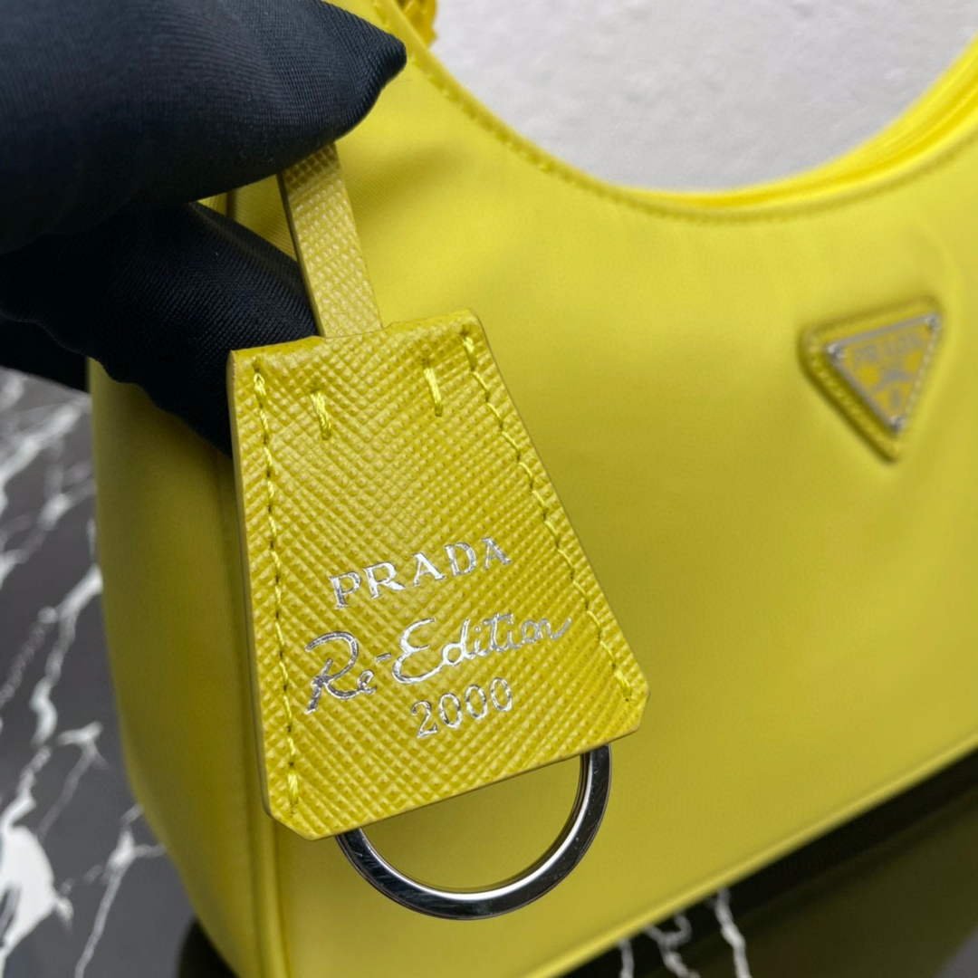 Replica Prada 1NE515 Re-Nylon Re-Edition 2000 mini-bag Lemon Yellow