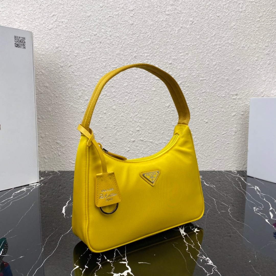 Replica Prada 1NE515 Re-Nylon Re-Edition 2000 mini-bag Yellow