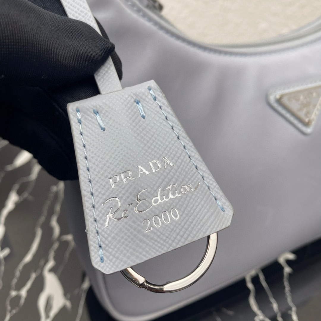 Replica Prada 1NE515 Re-Nylon Re-Edition 2000 mini-bag Light Blue