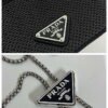 Replica Prada Cardholder with shoulder strap and sequins 1MR024 Black
