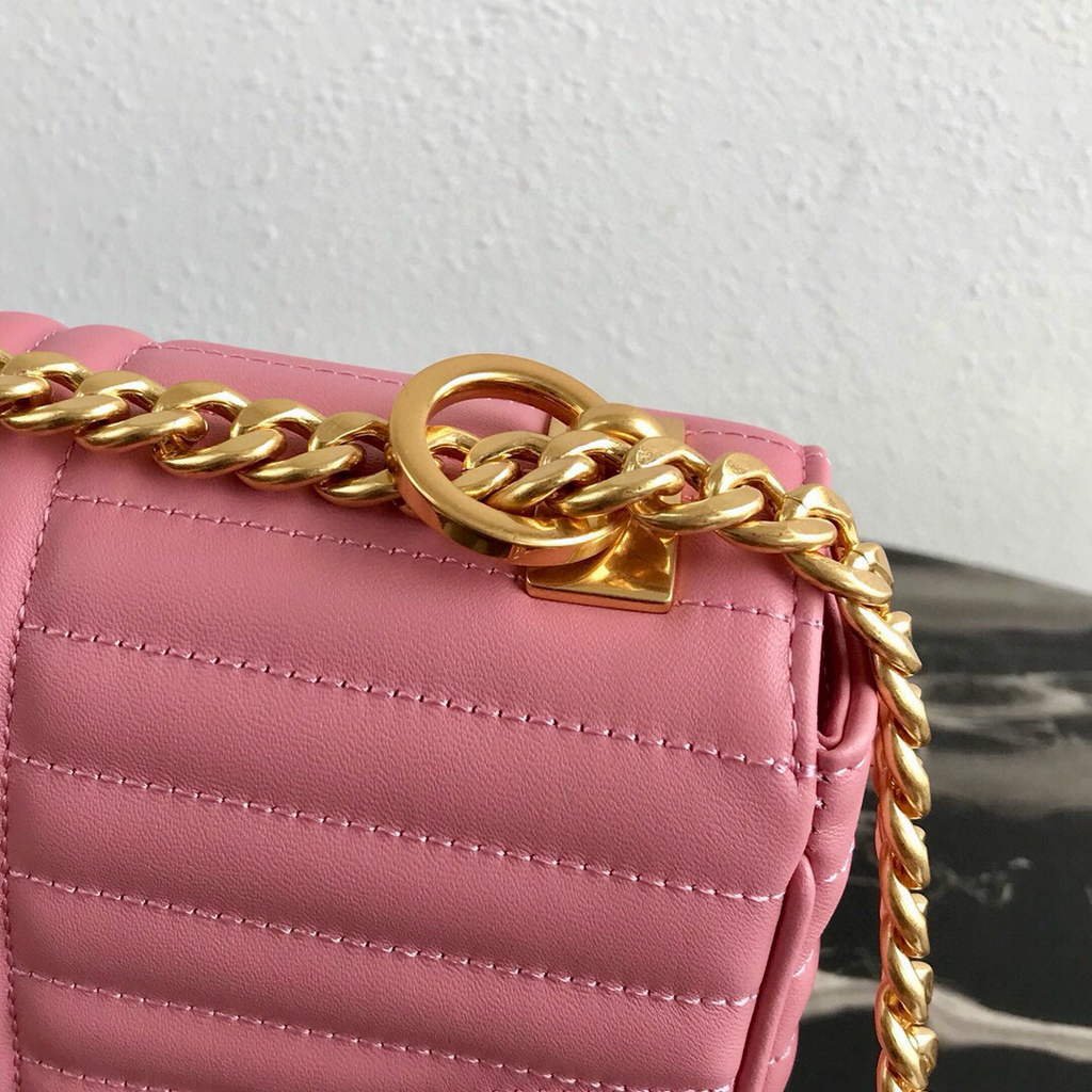 Replica Prada 1BD108 Medium Leather Prada Diagramme Bag Pink