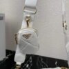 Replica Prada 1BD292 Prada System nappa leather patchwork Bag White