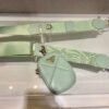 Replica Prada 1BC151 Prada Padded Calfskin Shoulder Bag in Green