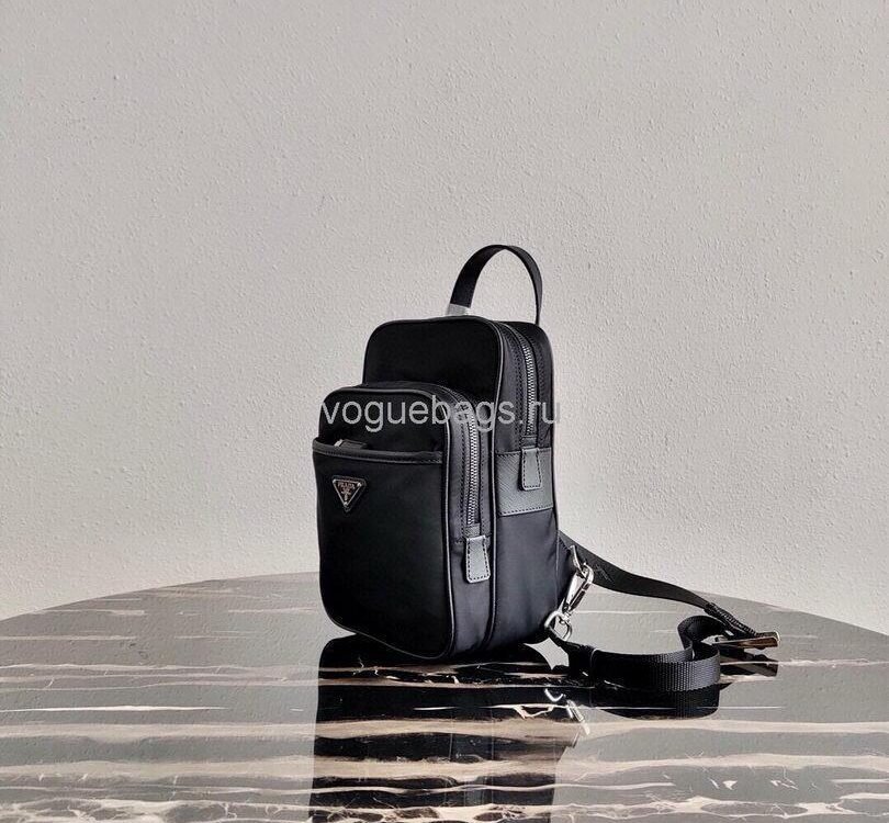 Replica Prada 2VZ026 Nylon Backpack Bag in Black
