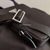 Replica Prada 1BG354 tote shoulder hanbag Nylon calfskin leather Black