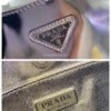 Replica Prada 1BC499 Prada Cleo Brushed Leather Shoulder Bag In Sliver