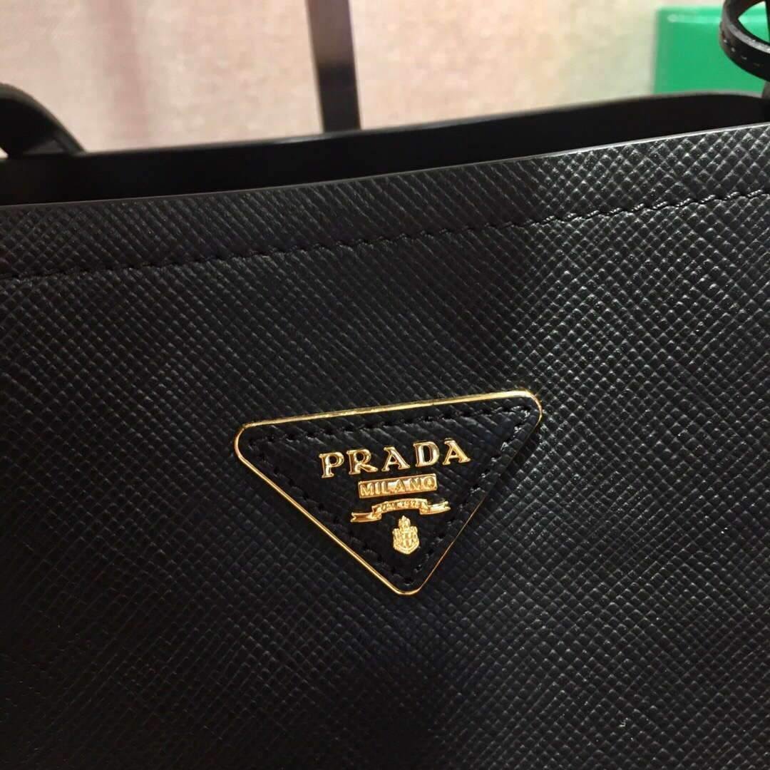653257ef9b70b.jpg Replica Prada 1BA282 Medium Saffiano Leather Prada Matinee Bag Black