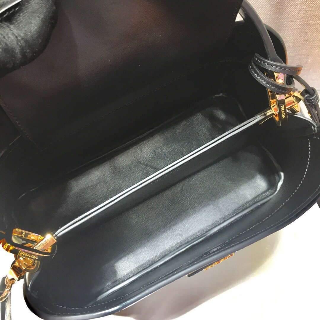 653257f2ca6cc.jpg Replica Prada 1BA282 Medium Saffiano Leather Prada Matinee Bag Black