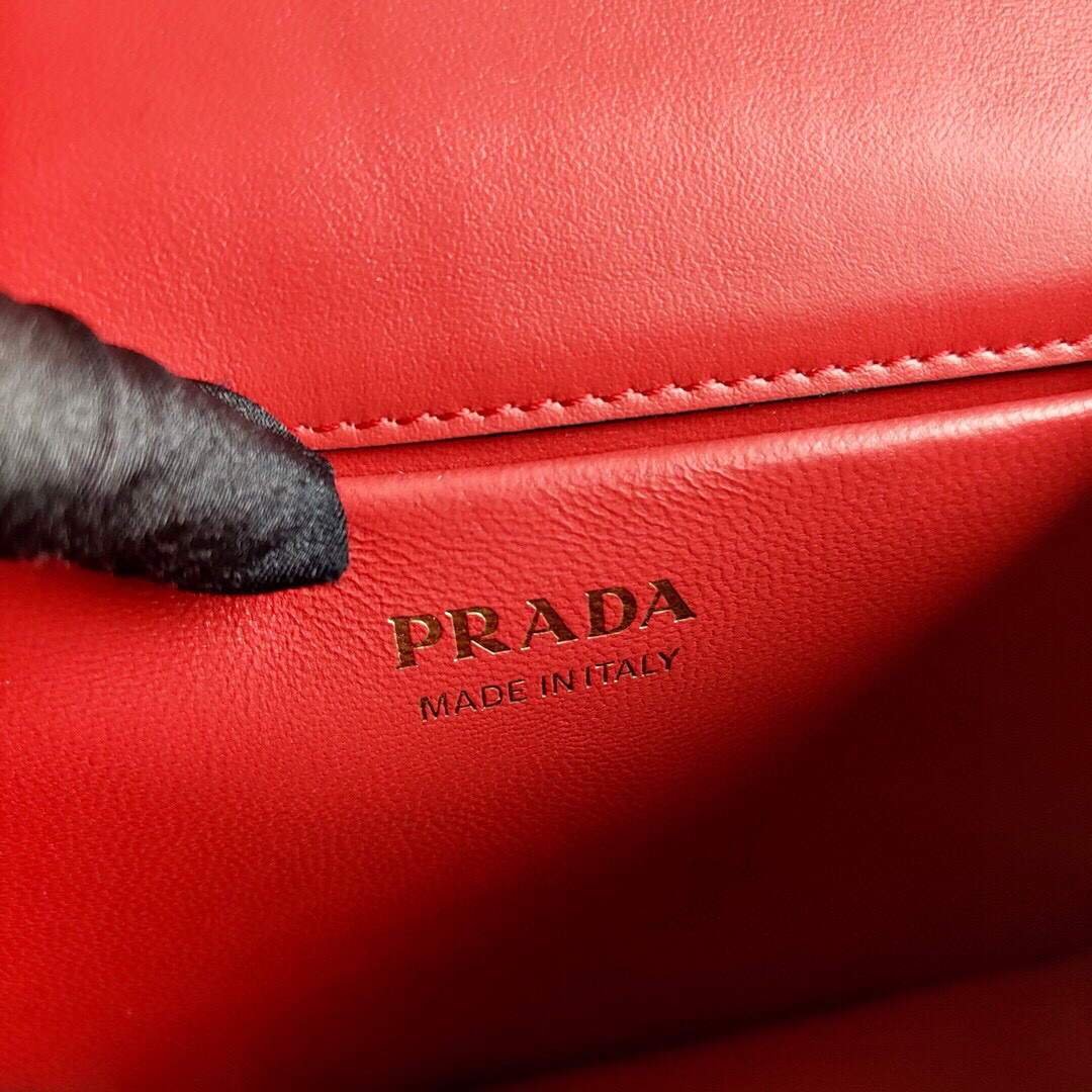 Replica Prada Saffiano Leather Symbole Bag 1BN021 Red