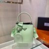 replica handbags, knock off purses, knockoff handbags, fake designer handbags, replica designer handbags, replica handbags,high quality replica designer handbags, Replica Prada Panier ostrich leather 1BA319 Bag Green