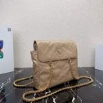 Replica Prada Nylon Vintage Chain Stray Bag 1BD630 Apricot