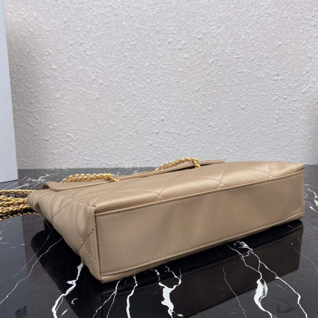 replica handbags, knock off purses, knockoff handbags, fake designer handbags, replica designer handbags, replica handbags,high quality replica designer handbags, Replica Prada Nylon Vintage Chain Stray Bag 1BD630 Apricot