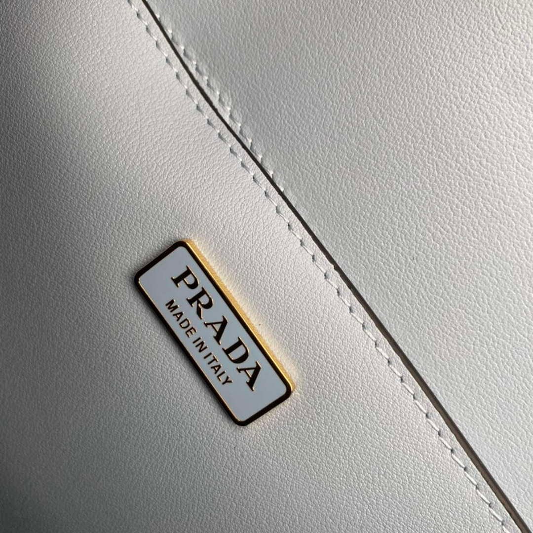 Replica Prada 1BD320 Prada Emblème Saffiano Shoulder Bag Light Blue