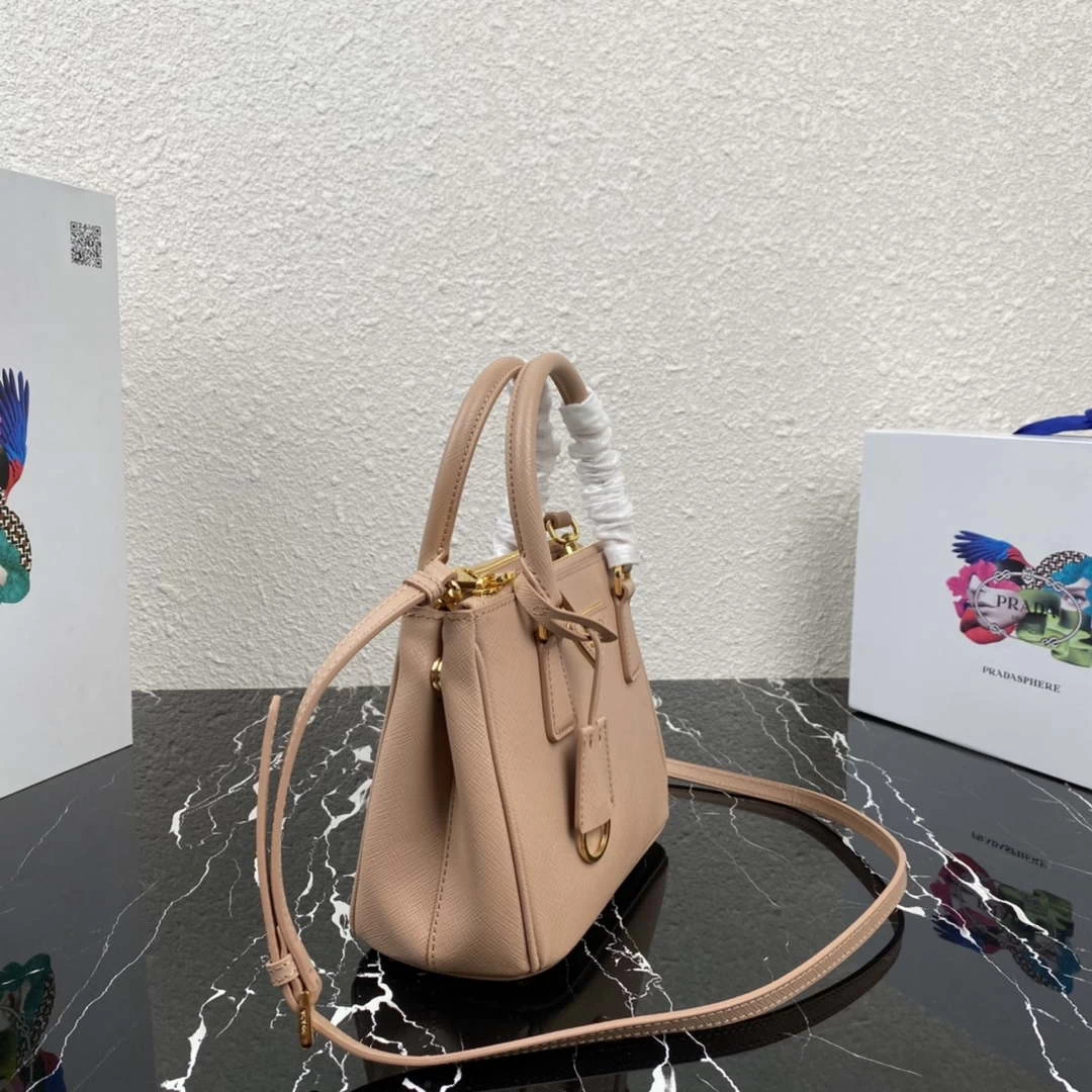 Replica Prada 1BA906 Prada Galleria Saffiano leather mini-bag Light Pink