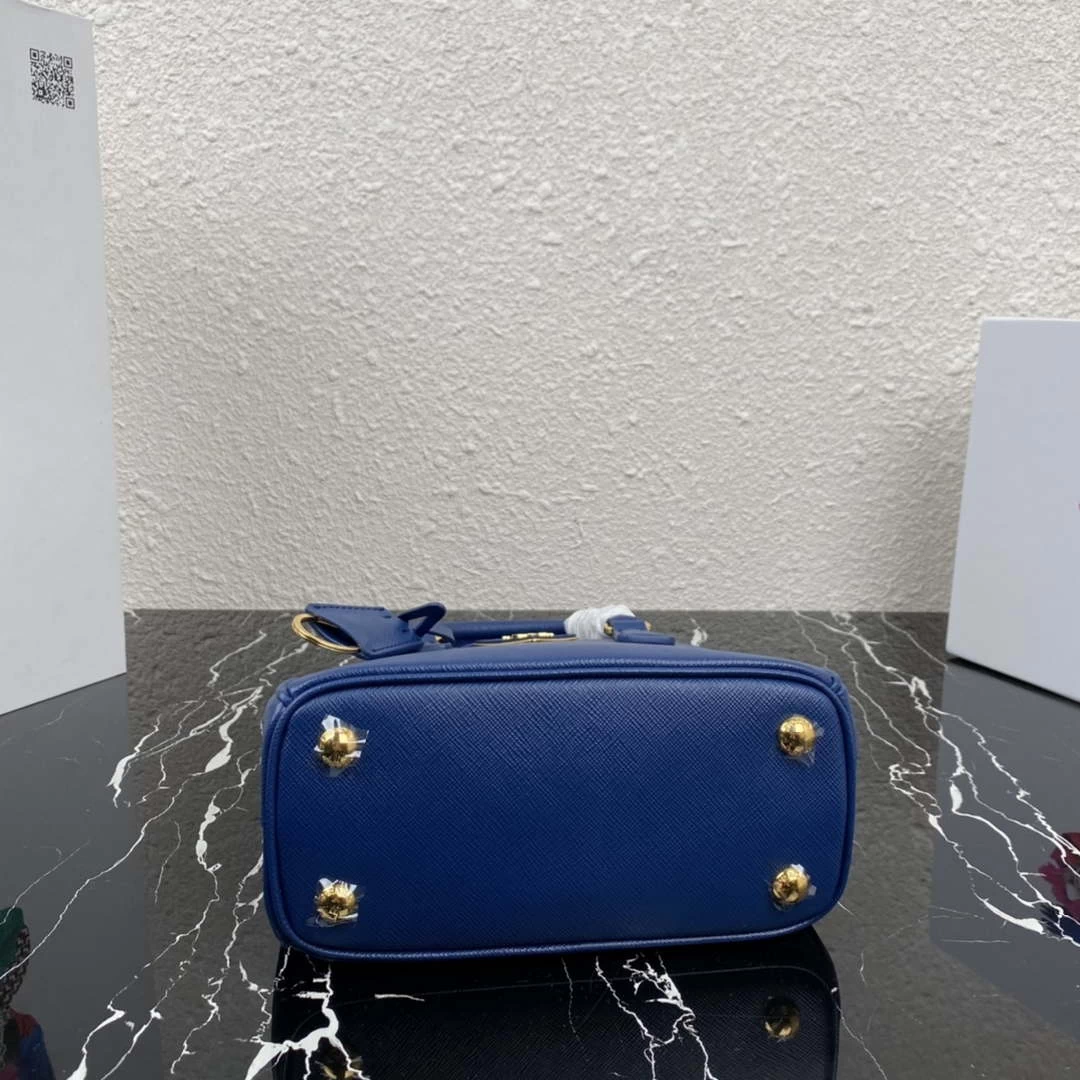 Replica Prada 1BA906 Prada Galleria Saffiano leather mini-bag Light Blue