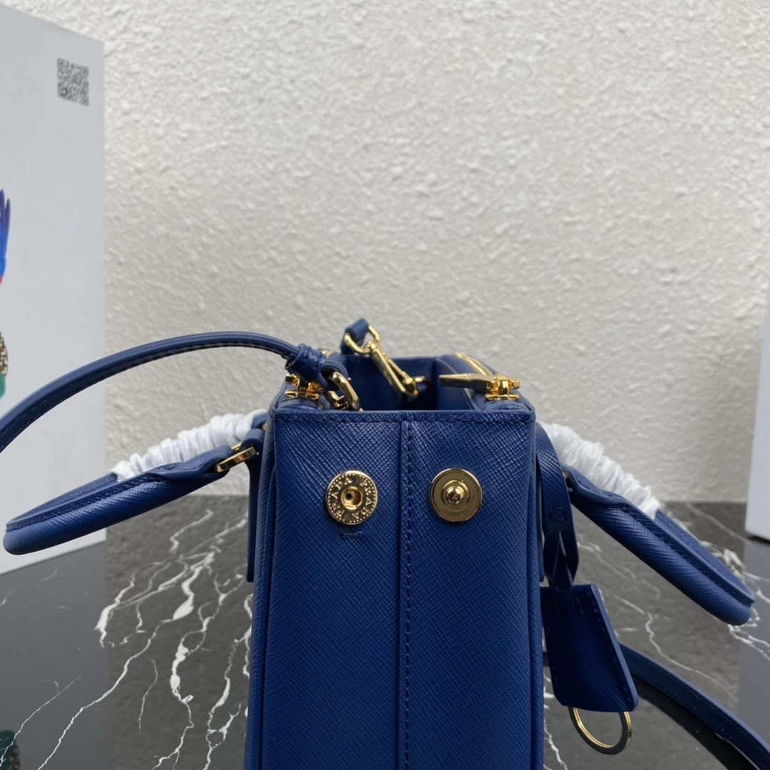 Replica Prada 1BA906 Prada Galleria Saffiano leather mini-bag Light Blue
