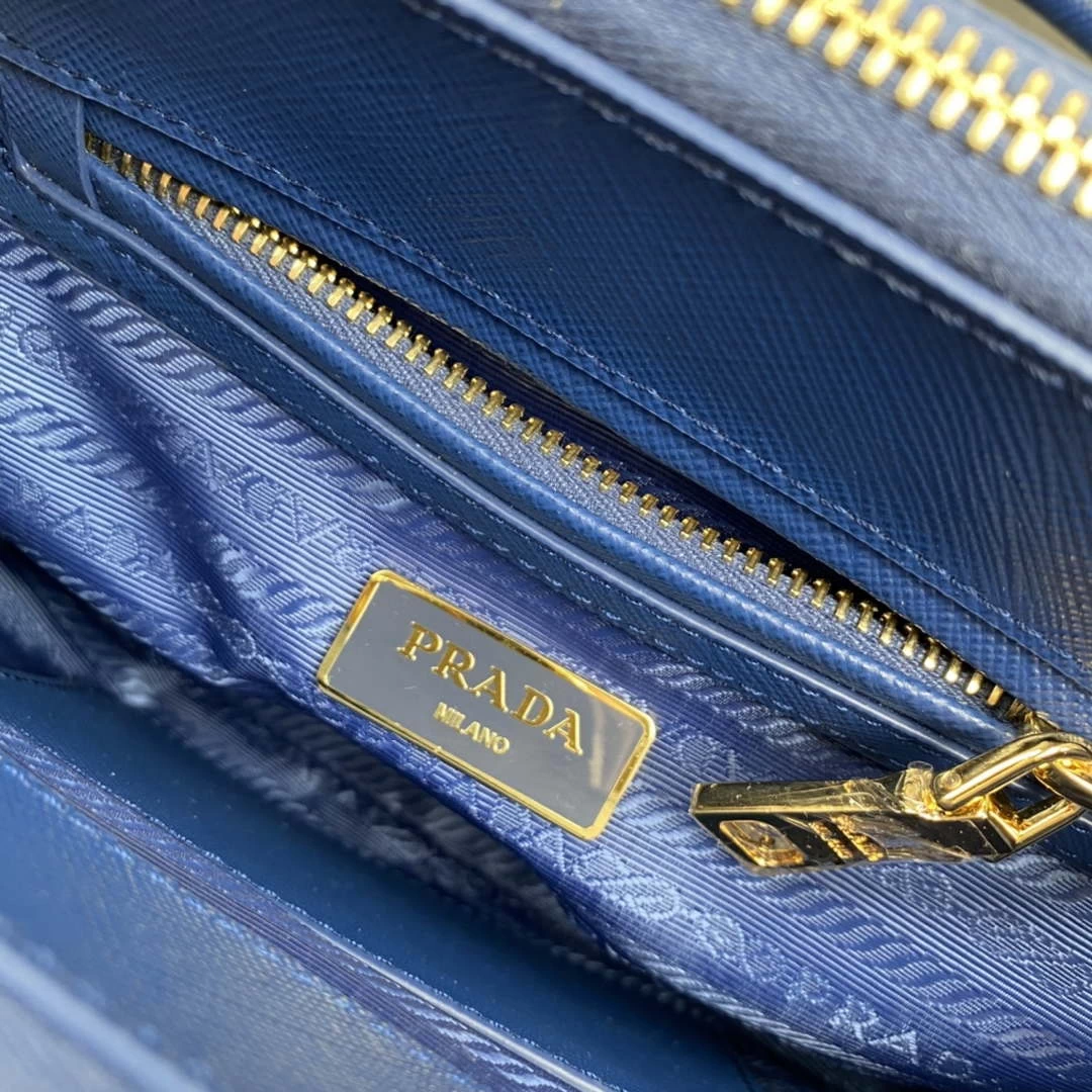Replica Prada 1BA906 Prada Galleria Saffiano leather mini-bag Light Blue
