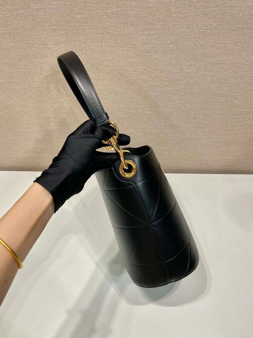 Replica Prada 1BA380 Small Saffiano Leather Prada Bucket Bag