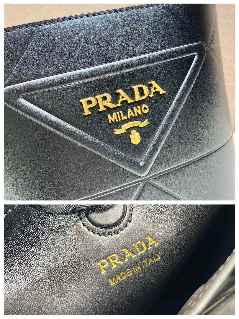 Replica Prada 1BA380 Small Saffiano Leather Prada Bucket Bag