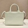 Replica Prada 1BA379 Small leather Prada Symbole bag with topstitching White