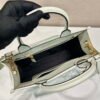 Replica Prada 1BA379 Small leather Prada Symbole bag with topstitching White