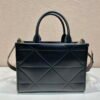 Replica Prada 1BA379 Small leather Prada Symbole bag with topstitching Black