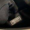 Replica Prada 2VD061 Black Brushed Leather Mini-bag With Shoulder Strap White