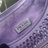 Replica Prada 1NE515 Satin mini-bag with artificial crystals Purple
