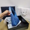 Replica Prada 1NE515 Satin mini-bag with artificial crystals Blue