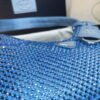 Replica Prada 1NE515 Satin mini-bag with artificial crystals Blue
