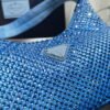 Replica Prada 1NE515 Satin mini-bag with artificial crystals Blue