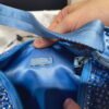 Replica Prada 1NE515 Satin mini-bag with artificial crystals Blue