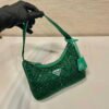 65325b25b402c.jpg Replica Prada 1NE515 Satin mini-bag with artificial crystals Jade green
