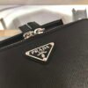 Replica Prada 2VH070 Saffiano Black leather Prada Brique bag