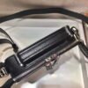 Replica Prada 2VH070 Saffiano Black leather Prada Brique bag