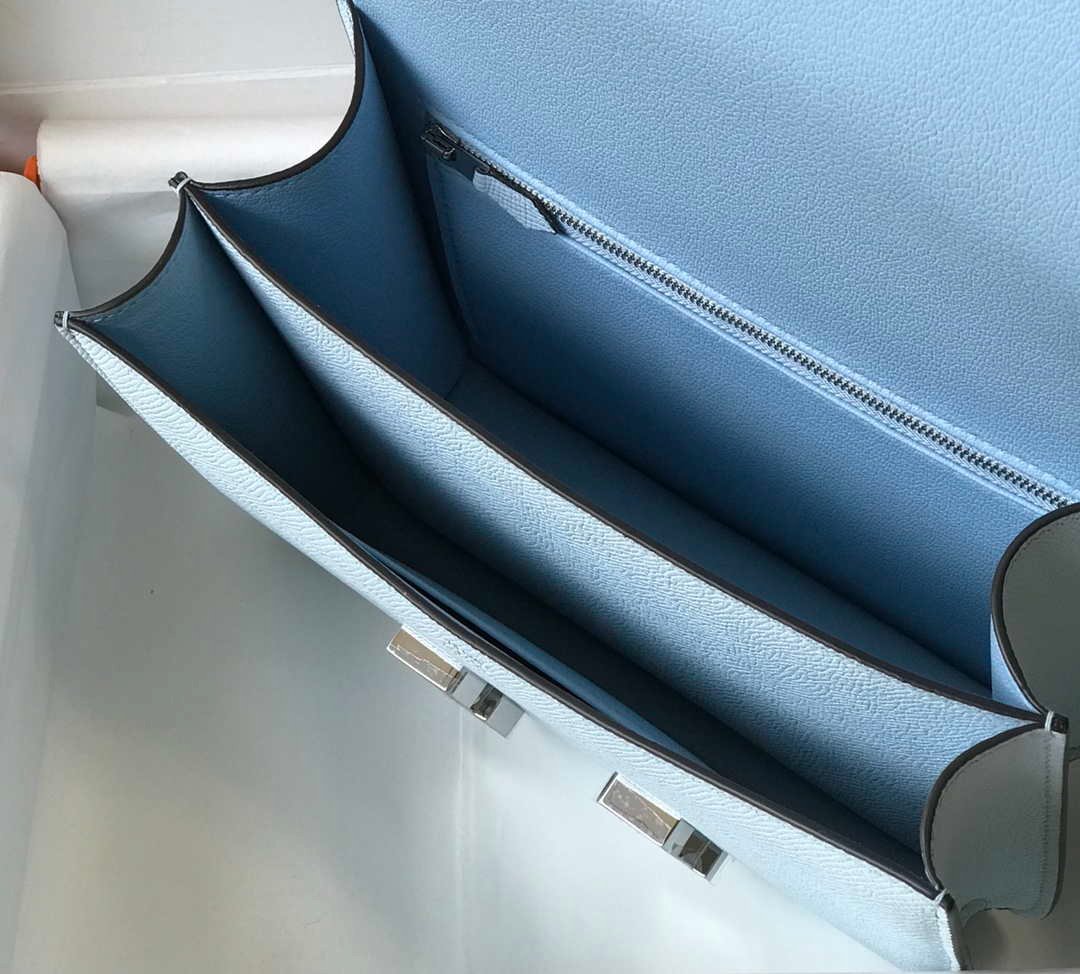 65327541935e9.jpg Replica Hermes Constance Shoulder Bags Epsom Leather Silver H28420