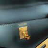 Replica Hermes Evercolor Kelly Danse II 22cm Leather Crossbody Bag H20368 Gray
