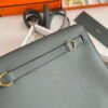 Replica Hermes Evercolor Kelly Danse II 22cm Leather Crossbody Bag H20368 Gray