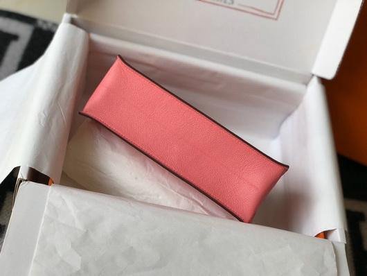 Replica Hermes Kelly Danse 22cm Leather Bag 20359 Pink