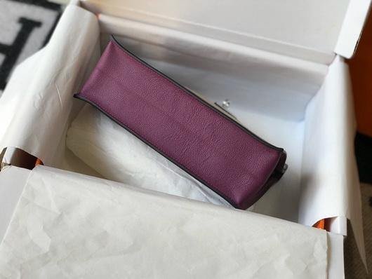 Replica Hermes Kelly Danse 22cm Leather Bag 20358 Purple