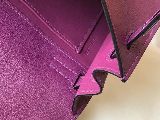 Replica Hermes Kelly Danse 22cm Leather Bag 20358 Purple